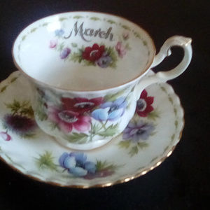 ROYAL ALBERT FLOWER of the Month ,MARCH